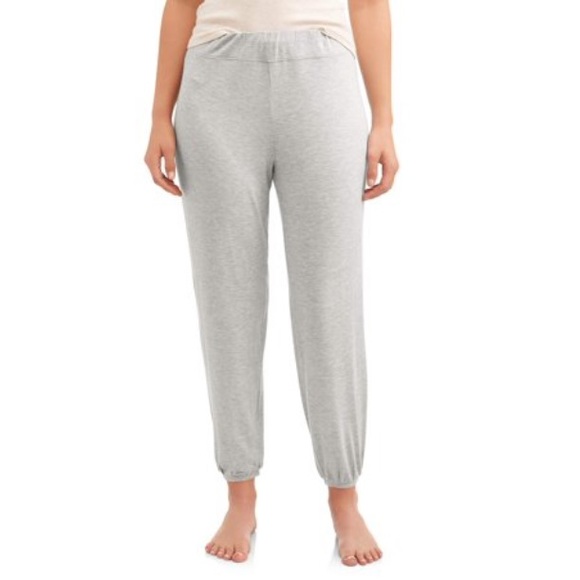 Secret Treasures Other - Elastic band sleep pants size L black and gray